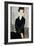 Woman in Black Dress-Amedeo Modigliani-Framed Giclee Print