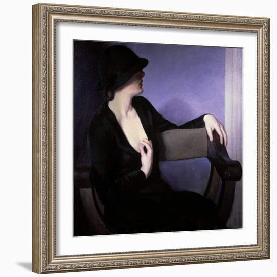 Woman in Black-Bernhard Gutmann-Framed Giclee Print