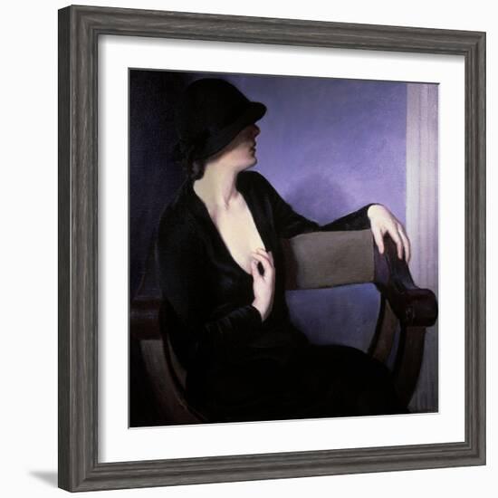 Woman in Black-Bernhard Gutmann-Framed Giclee Print