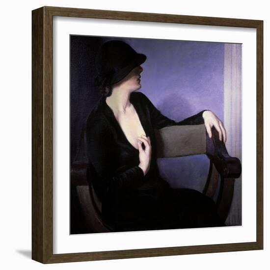 Woman in Black-Bernhard Gutmann-Framed Giclee Print