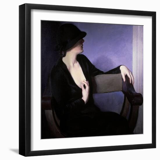 Woman in Black-Bernhard Gutmann-Framed Giclee Print