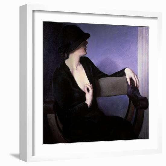 Woman in Black-Bernhard Gutmann-Framed Giclee Print