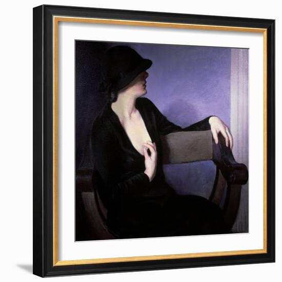 Woman in Black-Bernhard Gutmann-Framed Giclee Print