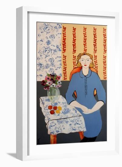 Woman in Blue Dress (After Matisse)-Susan Adams-Framed Giclee Print