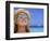 Woman in Caribbean with Palm Trees Reflected in Sunglasses-Bill Bachmann-Framed Photographic Print