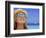 Woman in Caribbean with Palm Trees Reflected in Sunglasses-Bill Bachmann-Framed Photographic Print