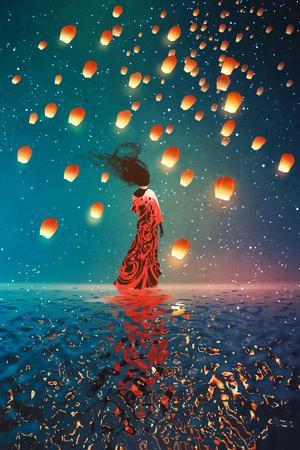 Lantern painting online