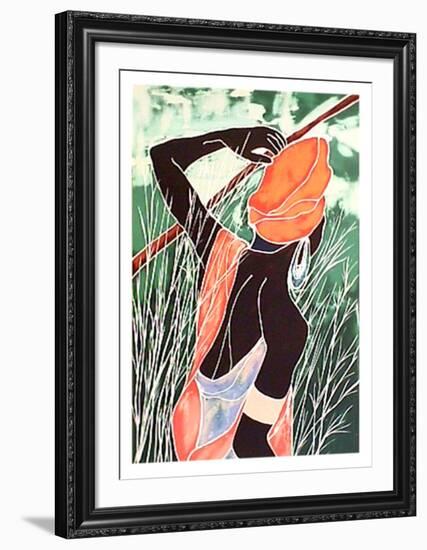 Woman in Field-Gina Lombardi Bratter-Framed Collectable Print