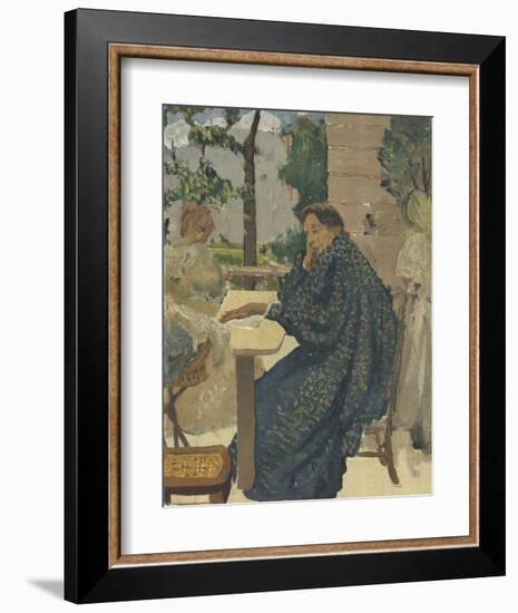 Woman in Flecked Robe-K.X. Roussel-Framed Premium Edition