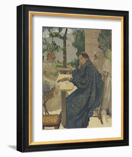 Woman in Flecked Robe-K.X. Roussel-Framed Premium Edition