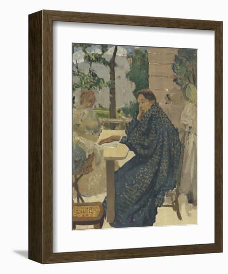 Woman in Flecked Robe-K.X. Roussel-Framed Premium Edition