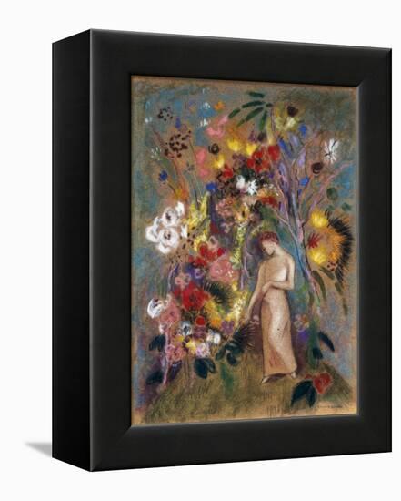 Woman in Flowers, 1904-Odilon Redon-Framed Premier Image Canvas