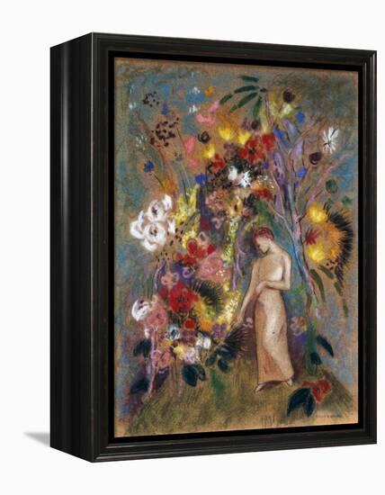 Woman in Flowers, 1904-Odilon Redon-Framed Premier Image Canvas