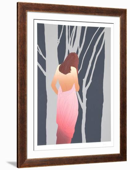 Woman in Forest-Derrick Brown-Framed Limited Edition