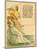 Woman In Gown And With Fan Turns Away The Head Of A Boar-Walter Crane-Mounted Art Print