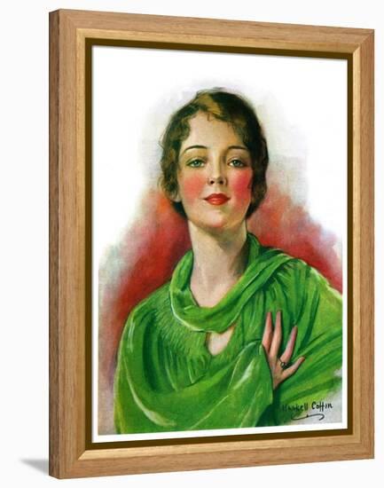 "Woman in Green,"March 23, 1929-William Haskell Coffin-Framed Premier Image Canvas