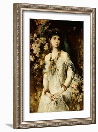 Woman in In Egyptian Costume-Hans Makart-Framed Giclee Print