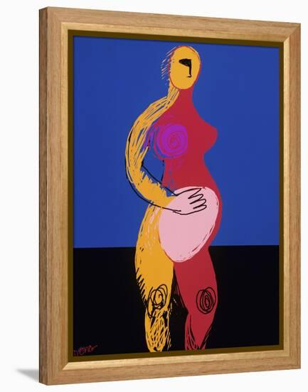 Woman in Labor-Diana Ong-Framed Premier Image Canvas