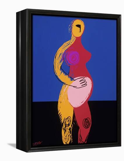 Woman in Labor-Diana Ong-Framed Premier Image Canvas