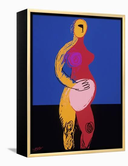 Woman in Labor-Diana Ong-Framed Premier Image Canvas
