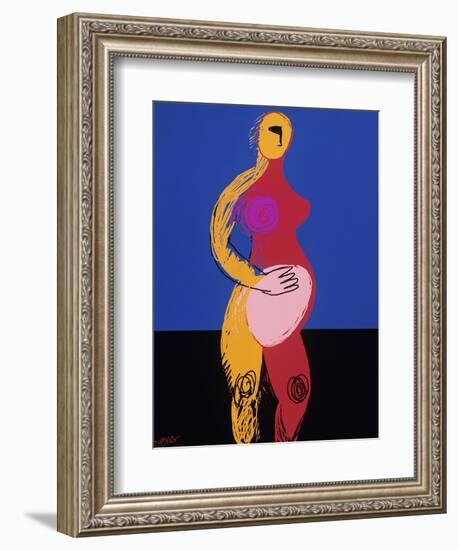 Woman in Labor-Diana Ong-Framed Giclee Print