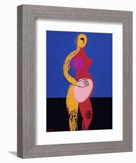 Woman in Labor-Diana Ong-Framed Giclee Print