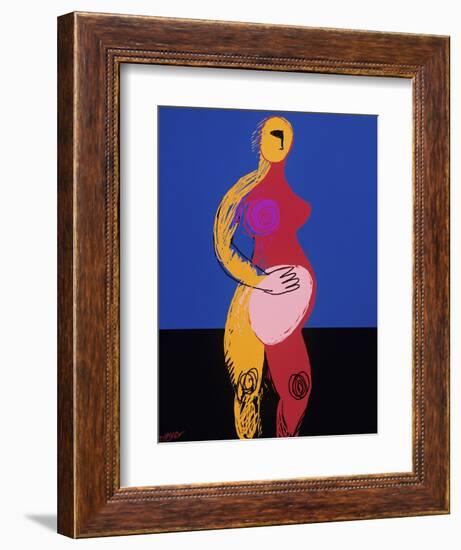 Woman in Labor-Diana Ong-Framed Giclee Print