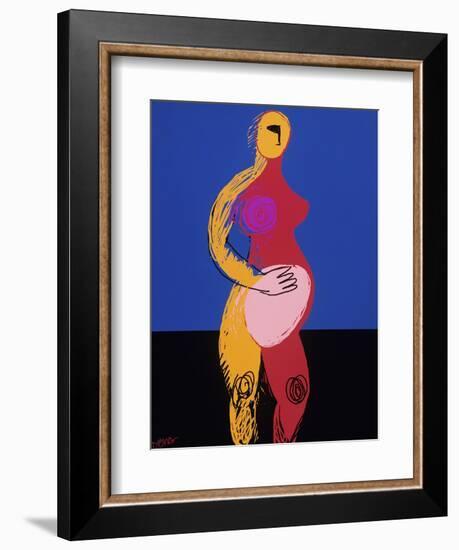 Woman in Labor-Diana Ong-Framed Giclee Print