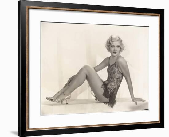 Woman in Lace Lingerie-null-Framed Photo