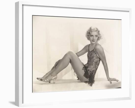 Woman in Lace Lingerie-null-Framed Photo