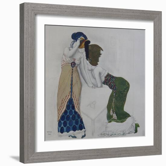 Woman in Oriental Dress, 1910-Léon Bakst-Framed Giclee Print