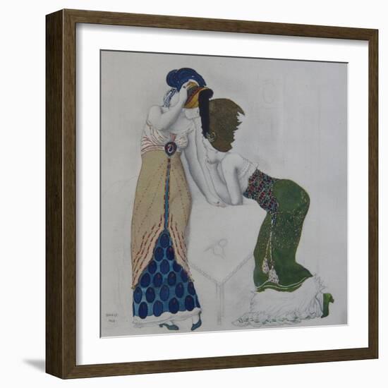 Woman in Oriental Dress, 1910-Léon Bakst-Framed Giclee Print