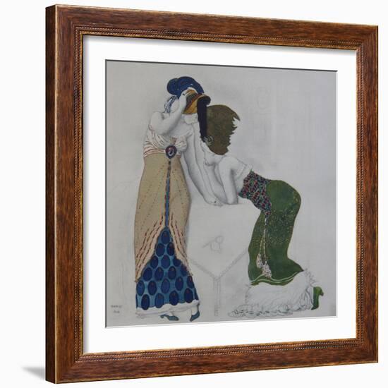 Woman in Oriental Dress, 1910-Léon Bakst-Framed Giclee Print