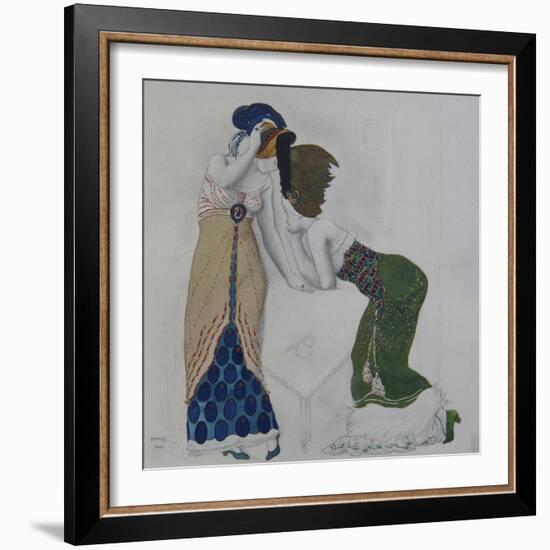 Woman in Oriental Dress, 1910-Léon Bakst-Framed Giclee Print