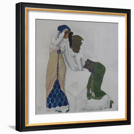 Woman in Oriental Dress, 1910-Léon Bakst-Framed Giclee Print