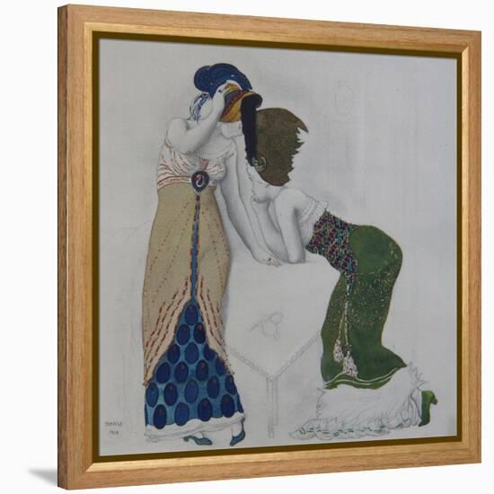 Woman in Oriental Dress, 1910-Léon Bakst-Framed Premier Image Canvas