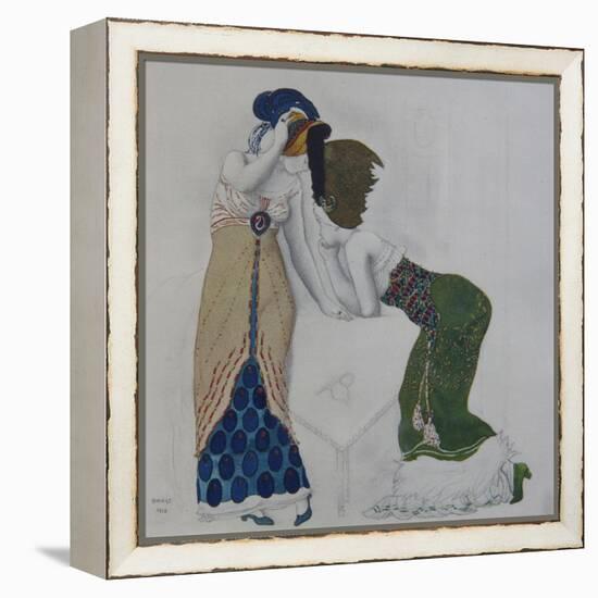 Woman in Oriental Dress, 1910-Léon Bakst-Framed Premier Image Canvas