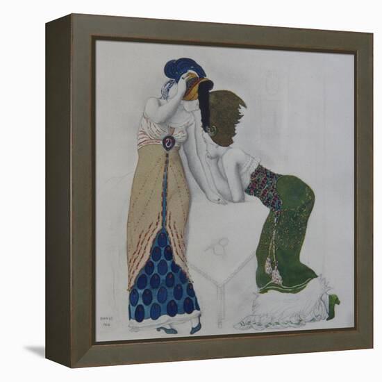 Woman in Oriental Dress, 1910-Léon Bakst-Framed Premier Image Canvas