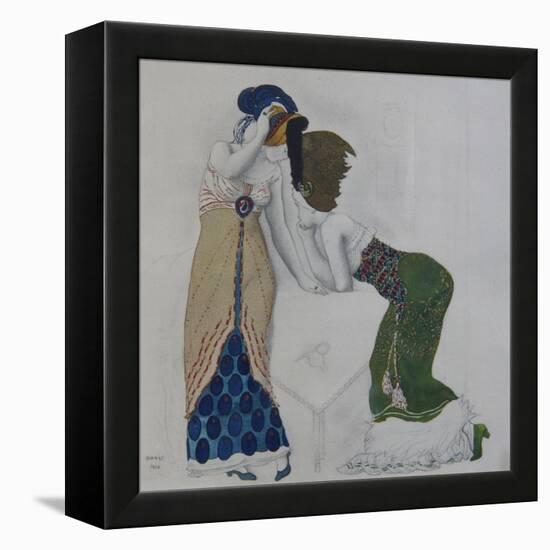 Woman in Oriental Dress, 1910-Léon Bakst-Framed Premier Image Canvas