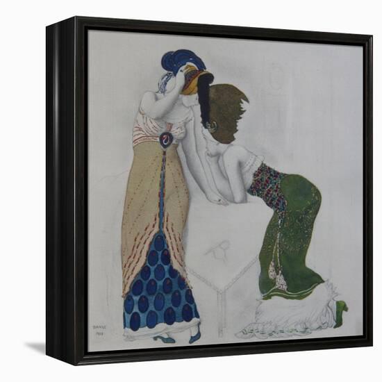 Woman in Oriental Dress, 1910-Léon Bakst-Framed Premier Image Canvas