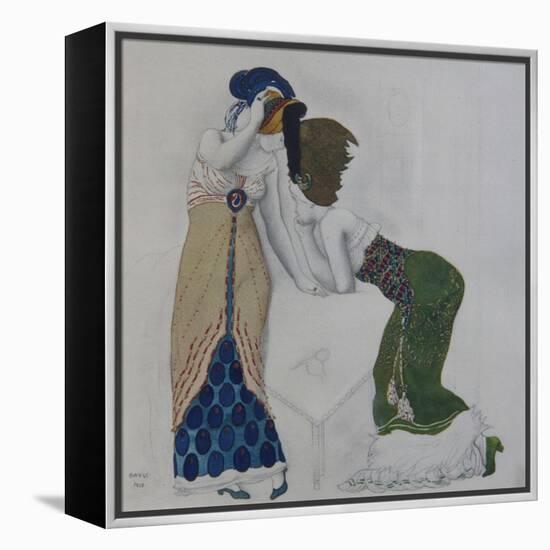 Woman in Oriental Dress, 1910-Léon Bakst-Framed Premier Image Canvas