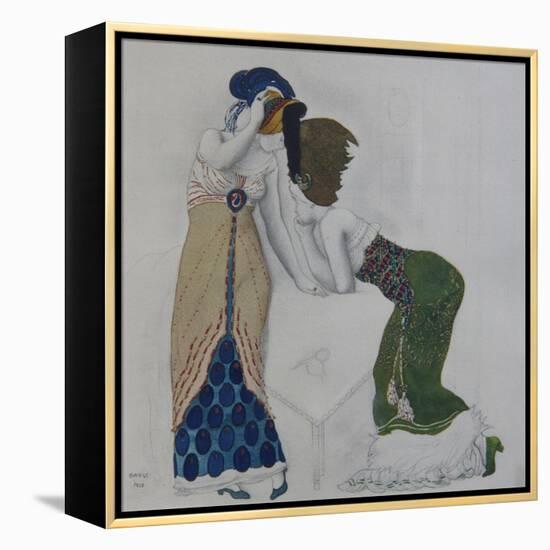 Woman in Oriental Dress, 1910-Léon Bakst-Framed Premier Image Canvas