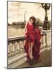 Woman in Paris-Edoardo Rovere-Mounted Art Print