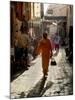Woman in Pink, Medina Souk, Marrakech, Morocco, North Africa, Africa-Charles Bowman-Mounted Photographic Print