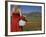 Woman in Poppy Field, Castelluccio Di Norcia, Norcia, Umbria, Italy, Europe-Angelo Cavalli-Framed Photographic Print