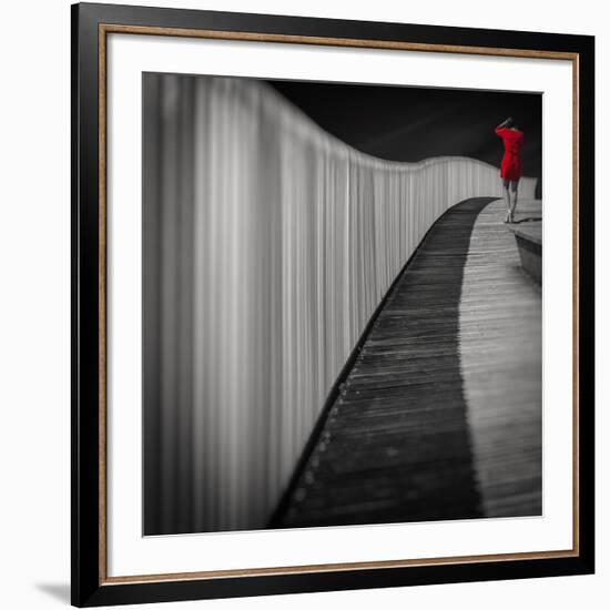 Woman In Red-Marco Antonio-Framed Giclee Print