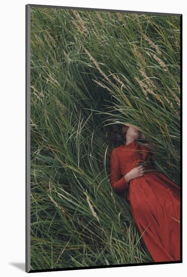 Woman in Red-Olga Barantseva-Mounted Photographic Print