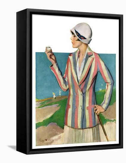 "Woman in Sandtrap,"June 9, 1928-Penrhyn Stanlaws-Framed Premier Image Canvas