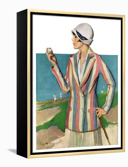 "Woman in Sandtrap,"June 9, 1928-Penrhyn Stanlaws-Framed Premier Image Canvas