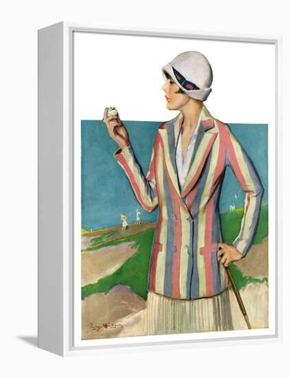 "Woman in Sandtrap,"June 9, 1928-Penrhyn Stanlaws-Framed Premier Image Canvas